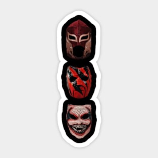pro wrestling mask Sticker